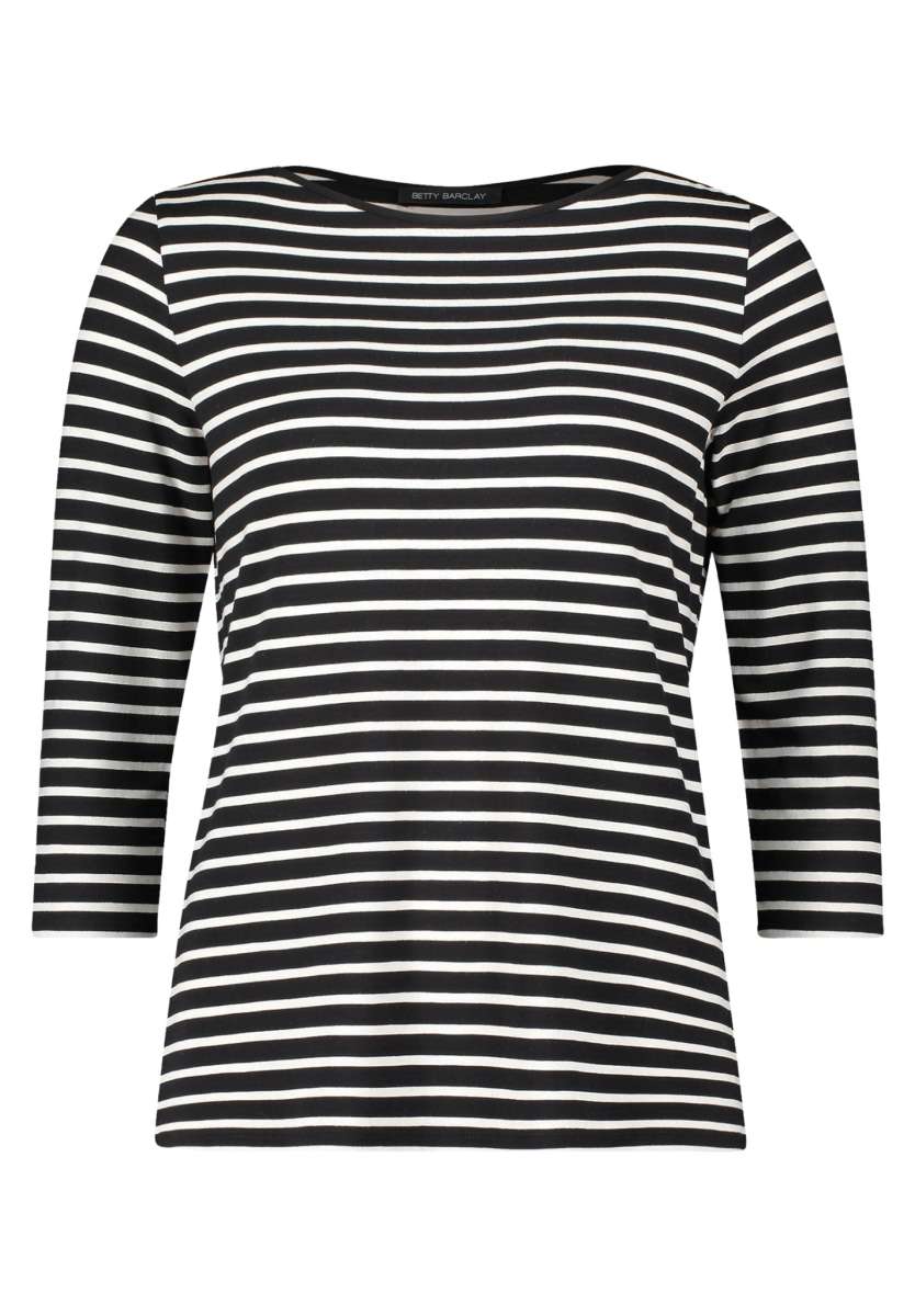 Betty Barclay Damen Basic Shirt Mit Print – 95% Viskose, 5% Elasthan, Tailliert, 64 Cm Lang