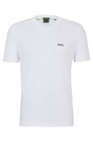 Vorschau: BOSS GREEN Regular-Fit T-Shirt aus Stretch-Baumwolle mit Kontrast-Logo 10730040