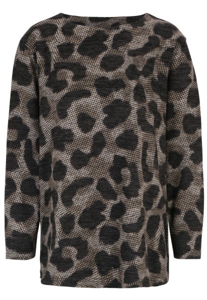 DORIS STREICH Shirt-Pulli mit Leo-Print aus Wirkware 10766886