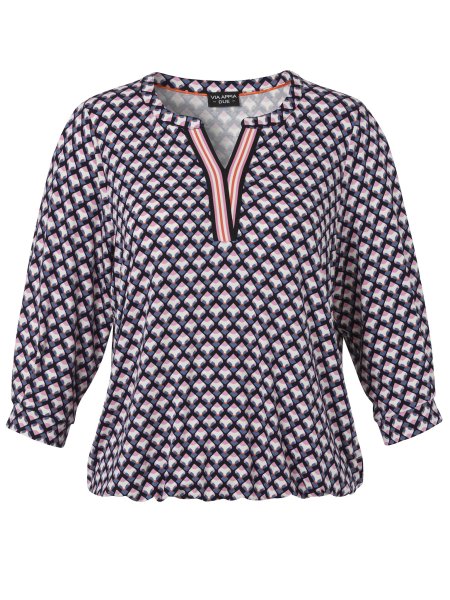 VIA APPIA DUE 3/4-Arm Print-Shirt mit Gummizugsaum 10789307