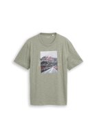 Vorschau: Tom Tailor T-Shirt in Melange-Optik mit Fotoprint 10847785