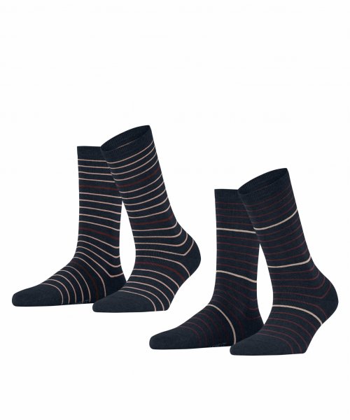 ESPRIT Fine Stripe 2-Pack Damen Socken 10636767