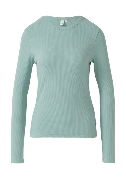 QS Langarmshirt mit Rippstruktur 10745260