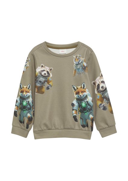 S.OLIVER Sweatshirt mit All-over-Print 10776633