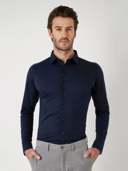 DESOTO Casual Kent Jerseyhemd 10708092