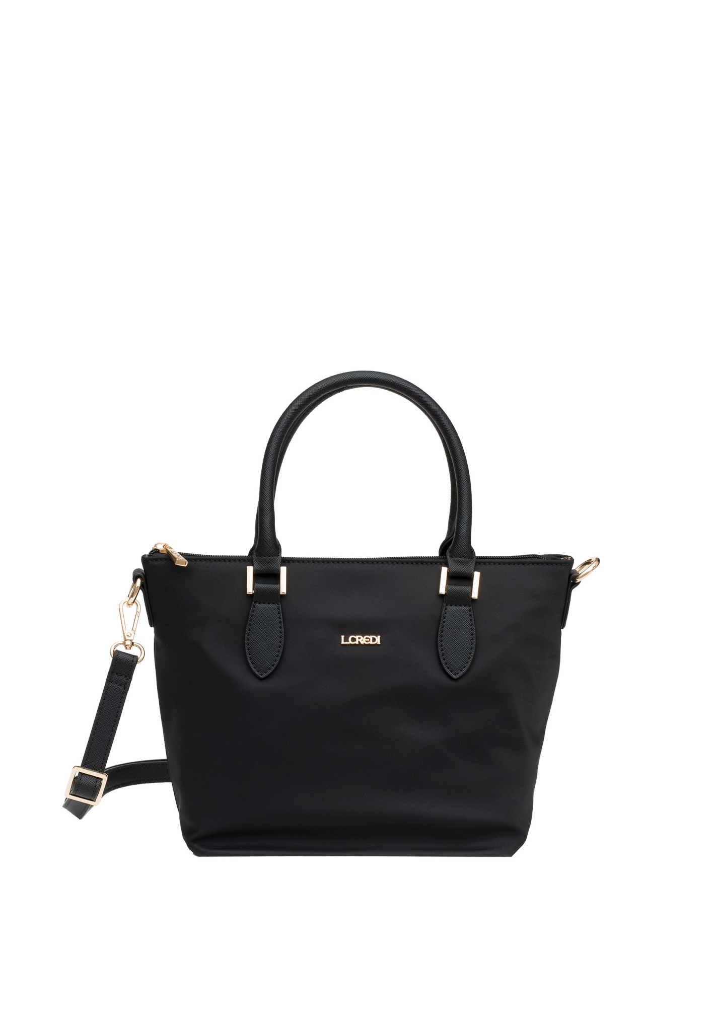 henkeltasche l credi schwarz