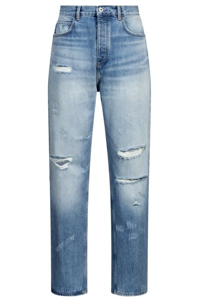 HUGO BLUE Baggy-Fit Stone-washed Jeans aus blauem Denim 10782146