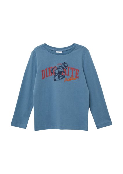 S.OLIVER Baumwoll-Longsleeve mit Frontprint 10811206