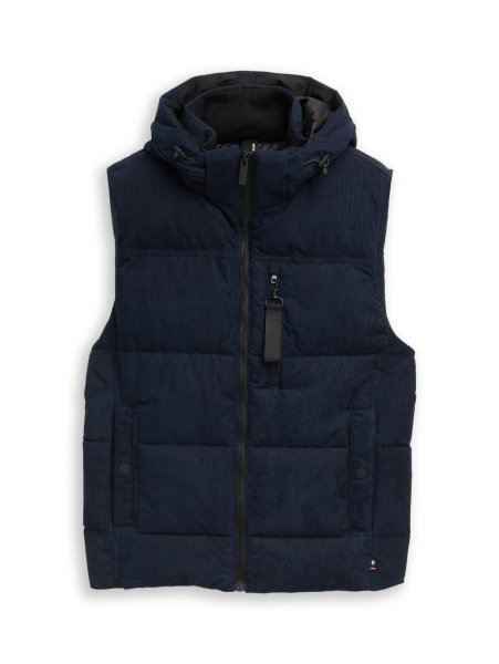 TOM TAILOR Puffer Weste mit abnehmbarer Kapuze 10825389