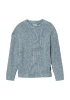 Vorschau: S.OLIVER Melierter Strickpullover im Loose Fit mit Label-Patch 10811117