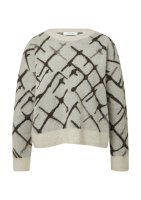 Vorschau: COMMA Strickpullover aus gebürstetem Garn mit platzierter Stickerei 10814793