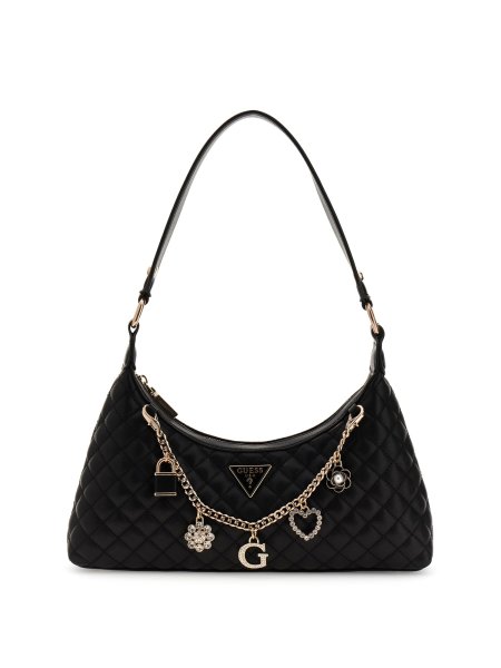 GUESS Schultertasche Everlee mit Charm und Applikationen 10808191