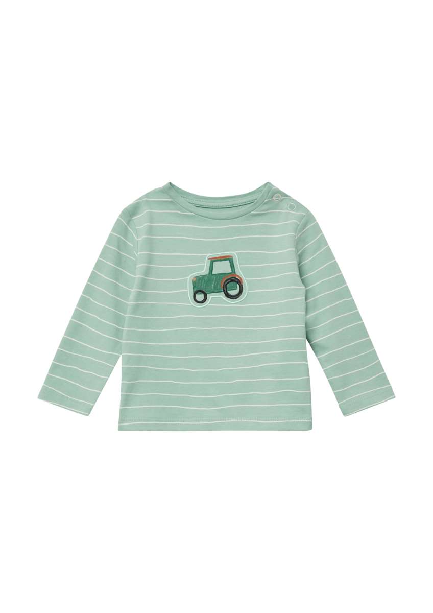 S.Oliver Jungen Langarm-T-Shirt | Aus Weicher Baumwolle | Mit Frontprint | Regular Fit