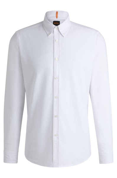 BOSS ORANGE Regular-Fit Hemd aus Oxford-Baumwolle mit Button-Down-Kragen 10769111