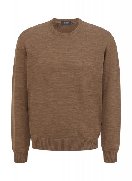 MAERZ MUENCHEN Merino O-Neck Pullover Klassik 10010307