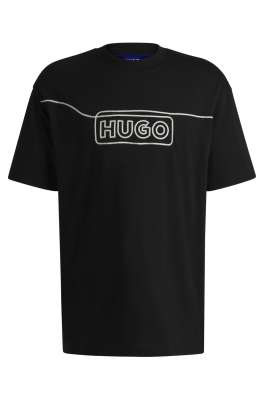 Pack de 2 Tshirt manches courtes col rond en coton coupe Regular Fit pour homme Hugo Boss