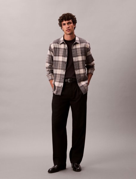 CALVIN KLEIN JEANS LS BRUSHED PLAID EASY Overshirt 10806382