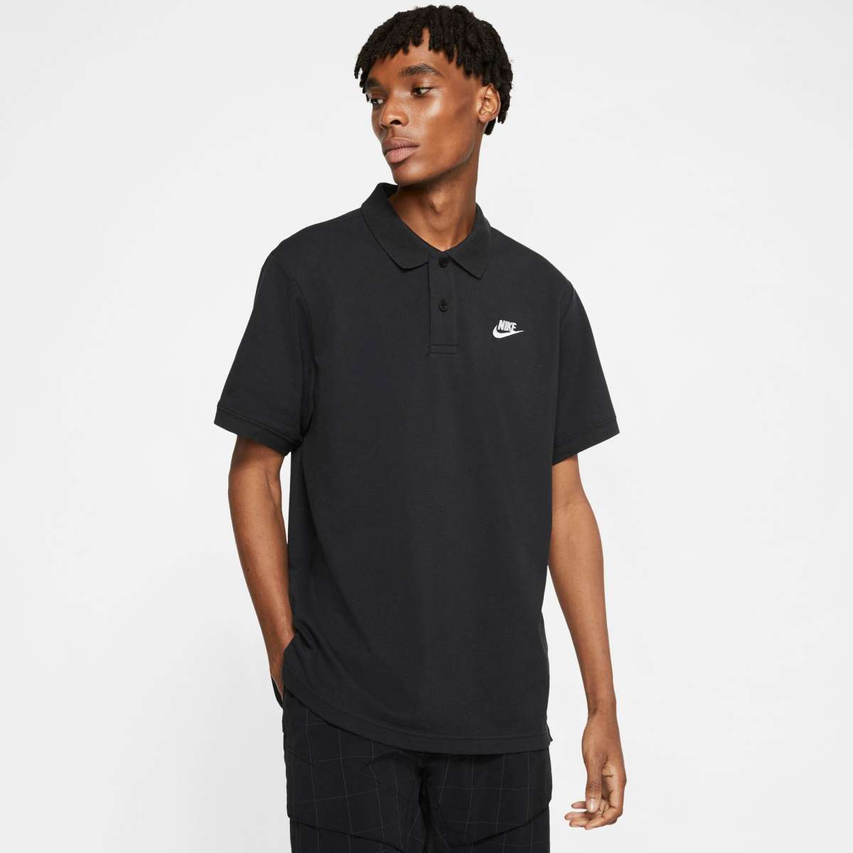 Black nike polo top on sale