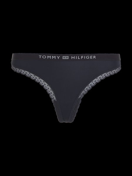 TOMMY HILFIGER String mit Spitze und gleichfarbigem Logo 10682576