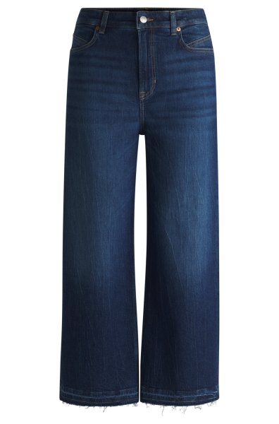 BOSS ORANGE Jeans aus indigoblauem Stretch-Denim mit weitem Beinverlauf 10769038