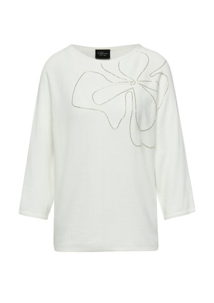 S.OLIVER BLACK LABEL Strickpullover mit Fledermausärmeln und Schmuckperlen 10811359
