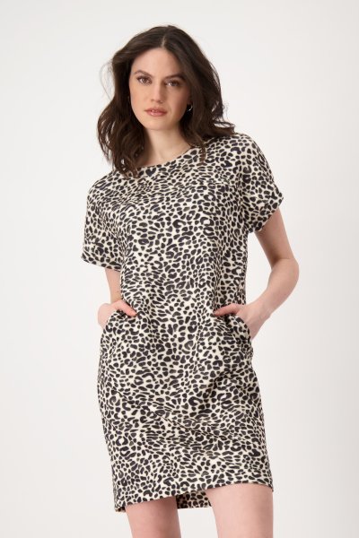 MONARI Kleid mit Leomuster 10813020