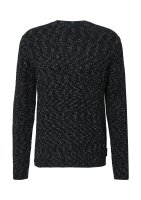 Vorschau: S.OLIVER Strickpullover aus zweitfarbigem Garn mit Rundhals 10814461