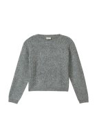 Vorschau: S.OLIVER Kurzer Strickpullover im Loose Fit mit Zopfmuster 10811091