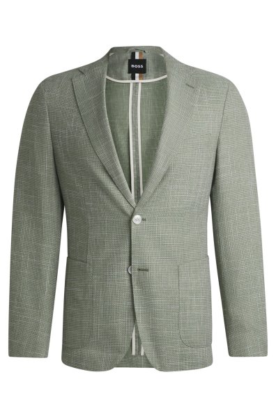 BOSS Slim-Fit Sakko aus fein gemustertem Gewebe 10784755