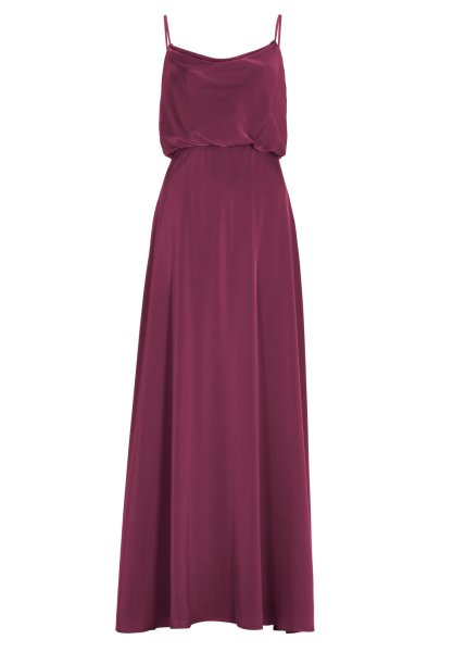 HEY KYLA Abendkleid aus Satin mit angedeutetem Wasserfallausschnitt 10778872