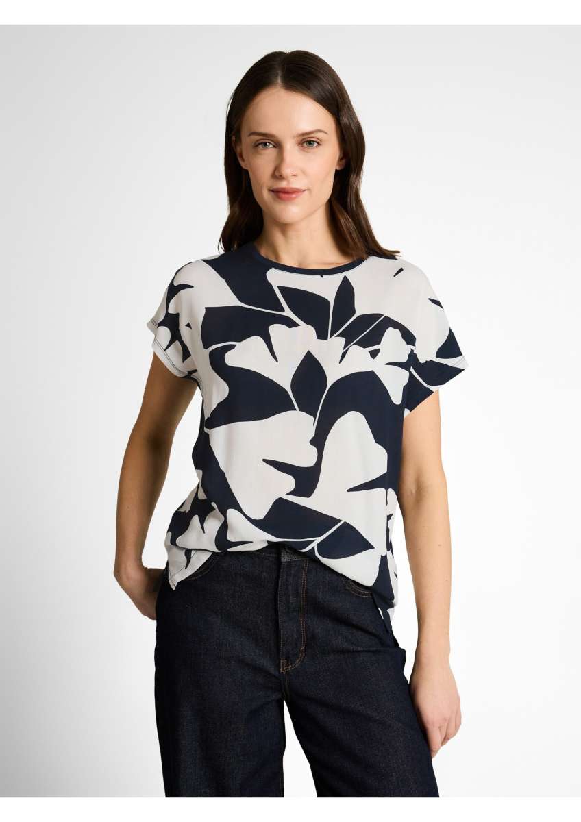 TOM TAILOR Denim 1038345 T-Shirt, 14482-Deep Black, XXL Donna