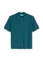 Vorschau: Marc O´Polo Denim Strick-Poloshirt regular mit feiner Rippstruktur 10832681