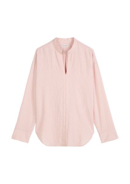 MARC O´POLO Gestreifte Bluse mit ausgeschnittenem Ausschnitt 10816081