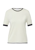 Vorschau: Comma Basic Feinstrick-Shirt mit Kontrastabschlüssen 10834987