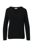 Vorschau: S.OLIVER Strickpullover aus Baumwollmix mit V-Ausschnitt 10811387