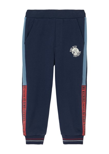 S.OLIVER Jogginghose aus Baumwollmix mit Colour-Block-Details 10811221