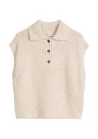 Vorschau: Marc O´Polo Ärmelloser Polo-Pullover loose aus Organic-Cotton-Mix-Slub 10844364