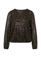 Vorschau: COMMA Langärmelige Bluse mit Paillettenbesatz 10823258