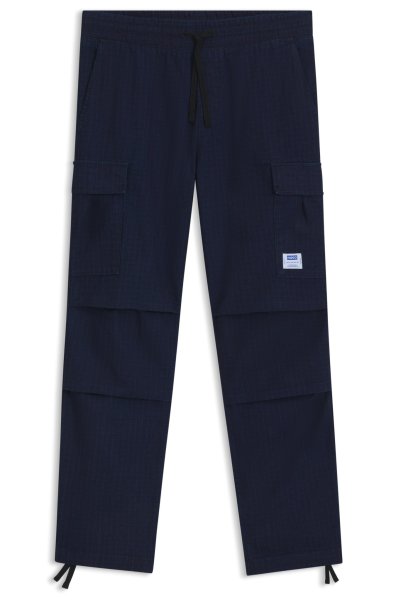 HUGO BLUE Relaxed-Fit Cargo-Hose aus Ripstop in Denim-Optik 10804992