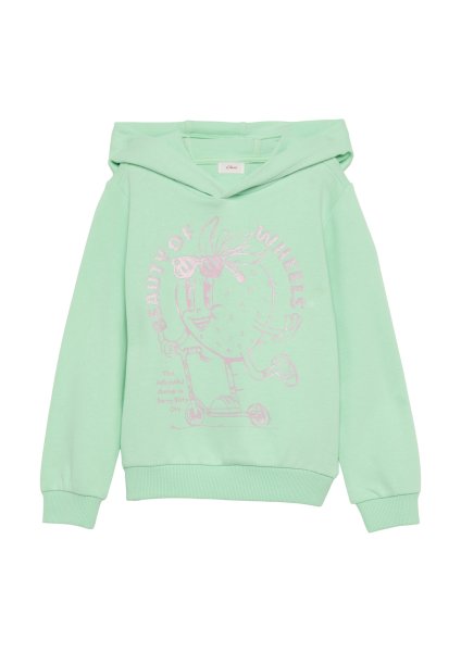 S.OLIVER Hoodie mit Glitzerprint 10776539