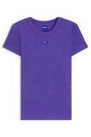 Vorschau: HUGO BLUE Slim-Fit T-Shirt aus Stretch-Baumwolle mit blauem Logo-Aufnäher 10755331