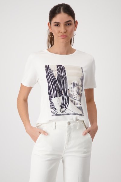 MONARI T-Shirt mit Biarritz Print 10790233