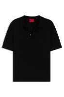 Vorschau: BOSS Strick-Poloshirt mit verdeckter Knopfleiste 10798730
