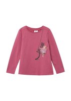 Vorschau: S.OLIVER Jersey-Longsleeve in A-Shape mit Print und Applikation 10811098