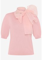 Vorschau: ZERO Kurzarmpullover mit Schleife 10854241