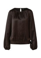 Vorschau: S.OLIVER BLACK LABEL Satin-Shirt mit Binde-Detail am Saum 10814508