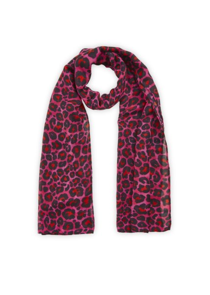 CODELLO Schal aus recyceltem Polyester mit Leomuster 10810699