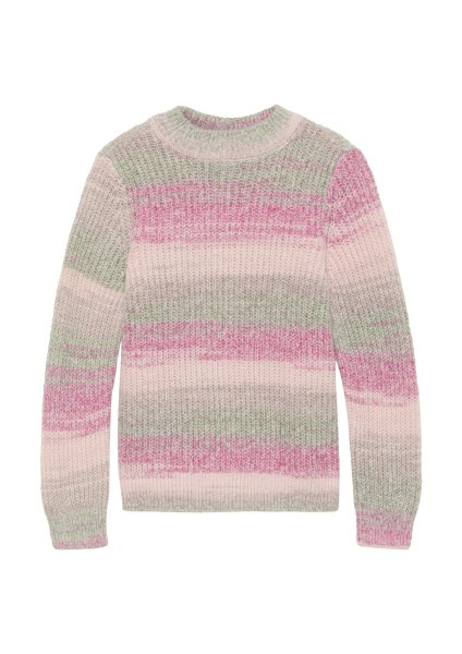 S.OLIVER Melierter Strickpullover mit Stehkragen 10765113