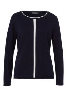 Vorschau: FRANK WALDER Strickpullover mit Farbakzent in Kontrast 10819870