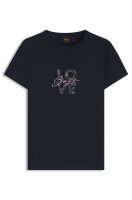 Vorschau: BOSS ORANGE Slim-Fit T-Shirt aus Baumwoll-Jersey mit Logo-Artwork 10805490